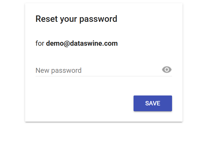 Processo de redefinição de senha